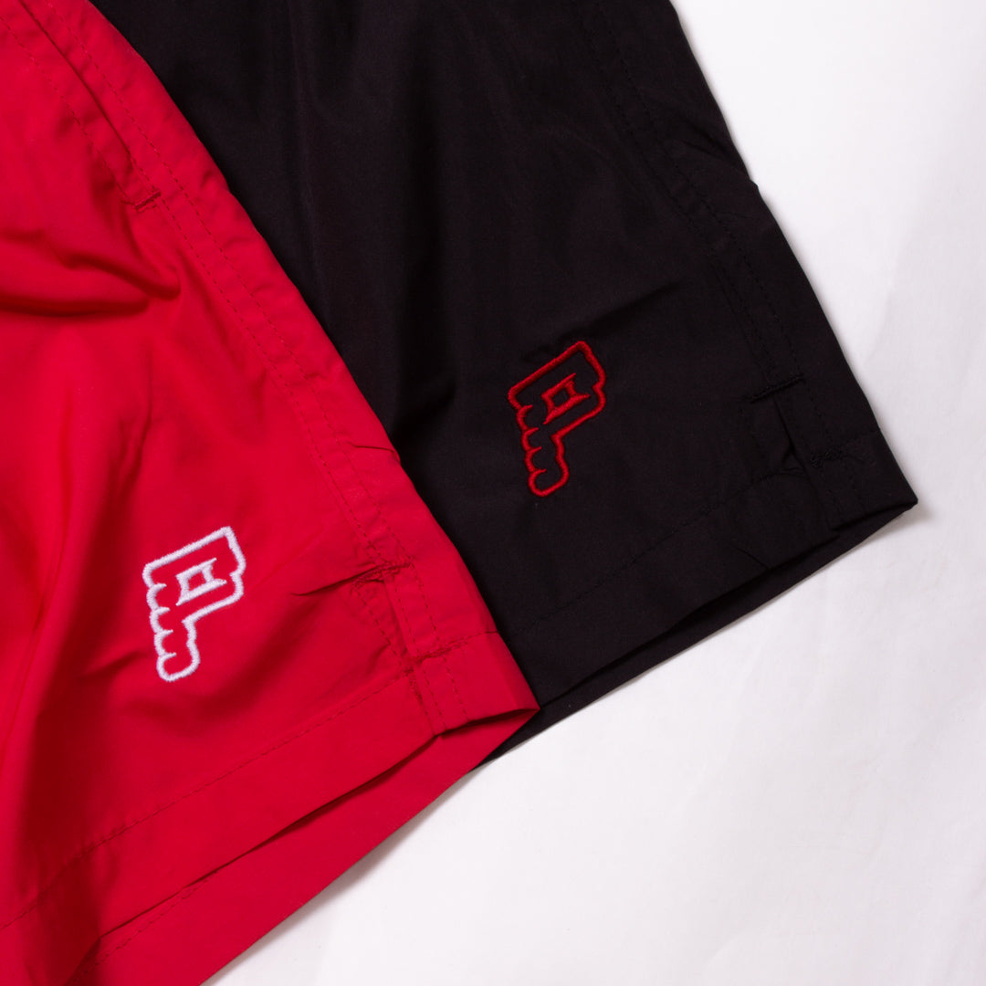 RED SWIM SHORTS - PercocetCompany