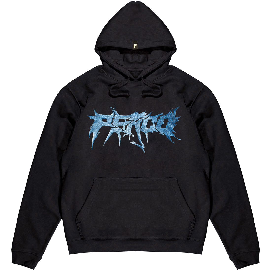 BLUE METAL BLACK HOODIE