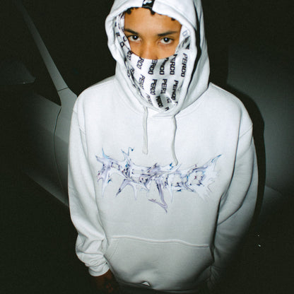 METAL WHITE HOODIE