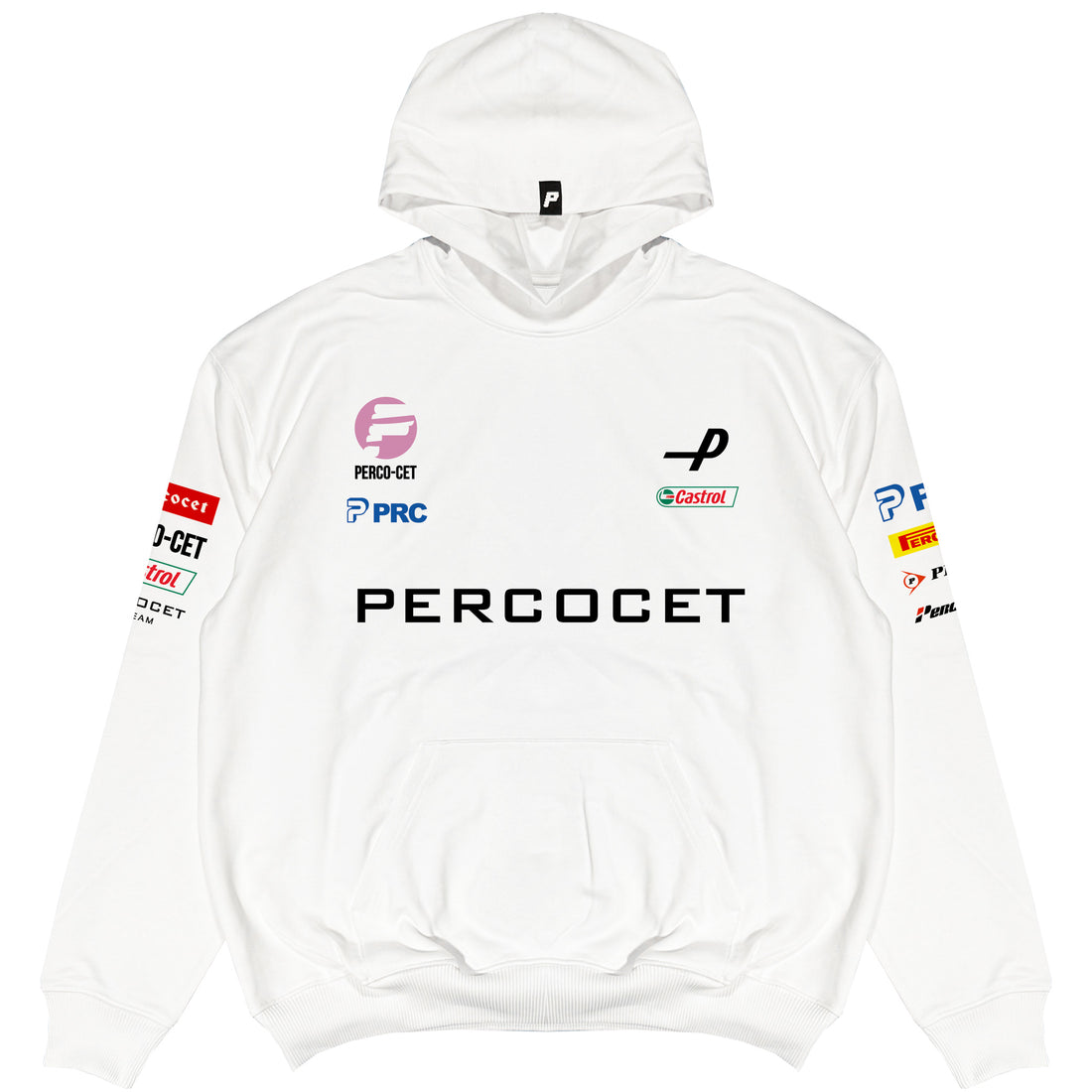 F1 WHITE HOODIE 500