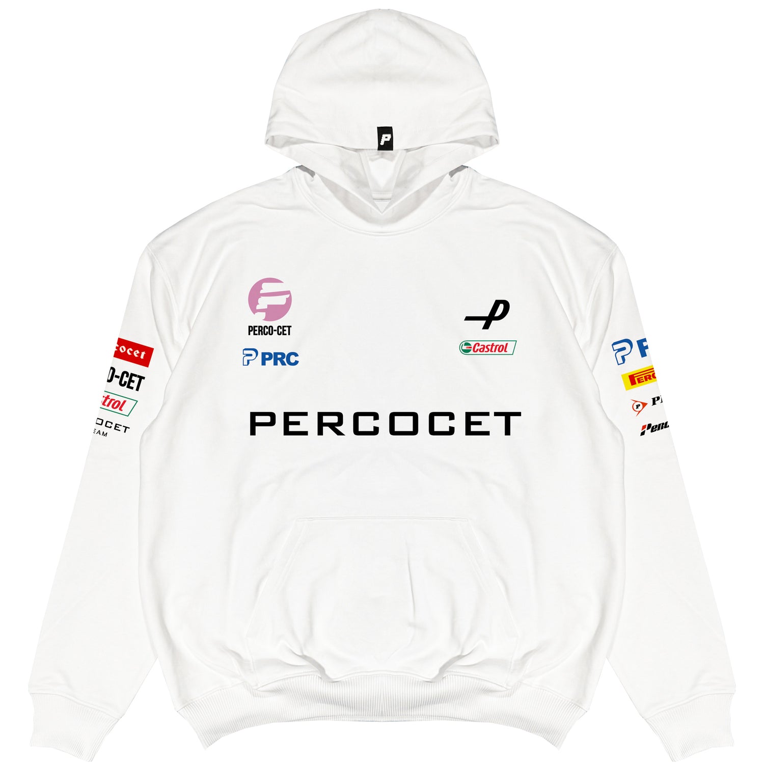 F1 WHITE HOODIE 500