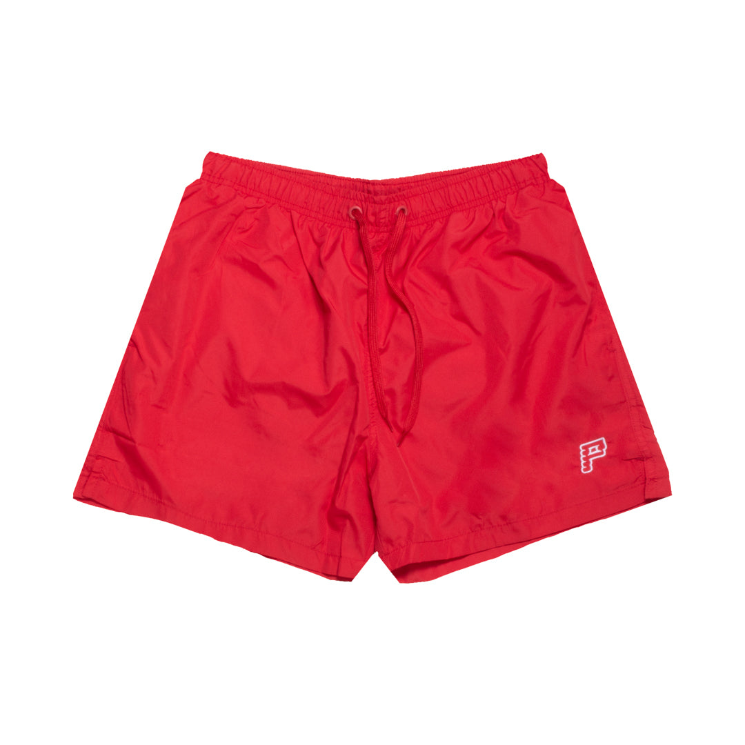 RED SWIM SHORTS