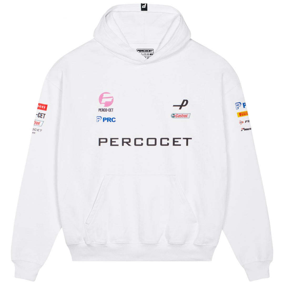 F1 WHITE HOODIE 500