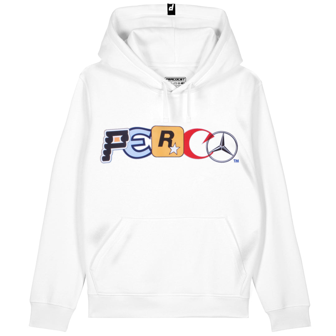 LOGO WHITE HOODIE