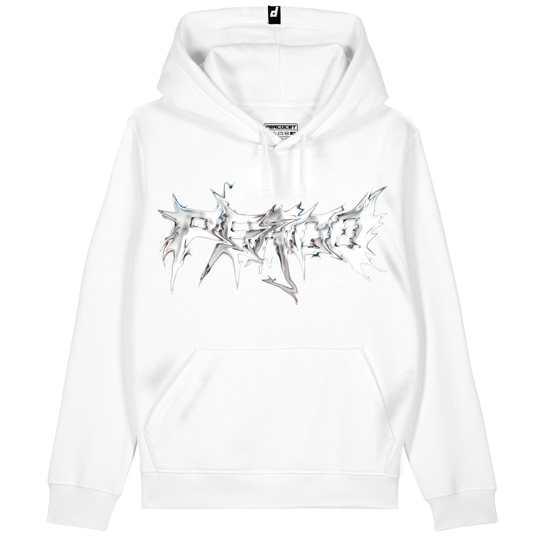 METAL WHITE HOODIE